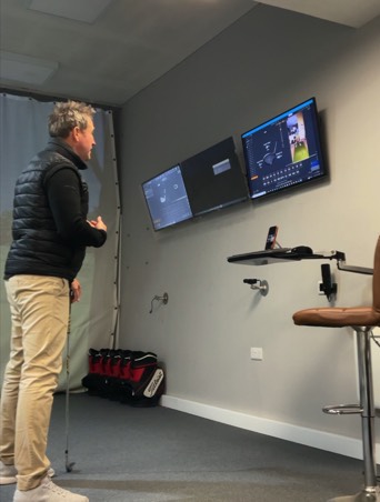 remote live golf coaching with Chris Brook