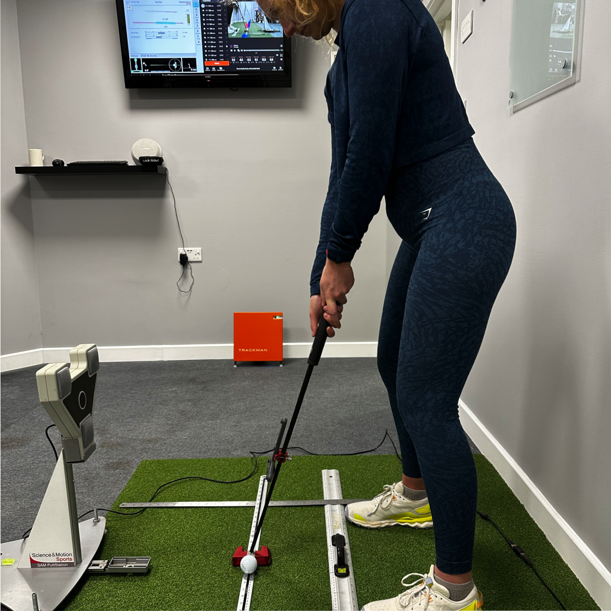 Advanced putting coaching using TrackMan and SAM Puttlab