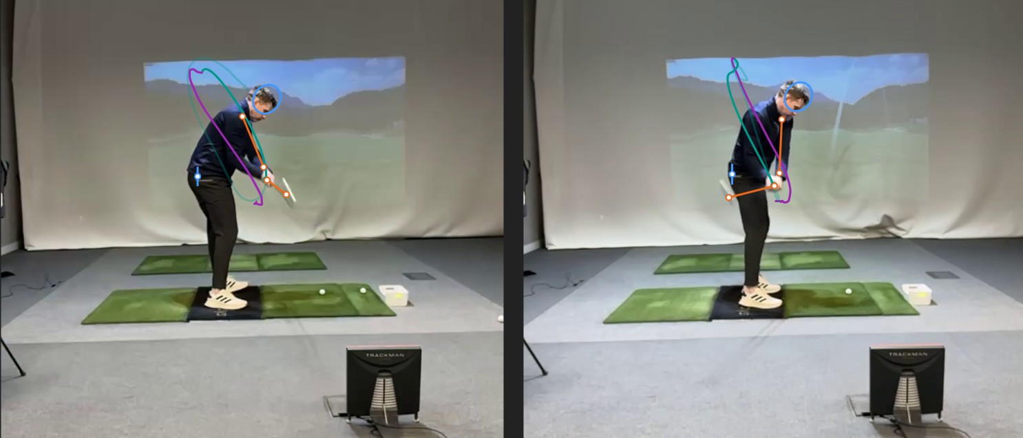 Pre-impact image of student showing delivery corridor collapse before strike.