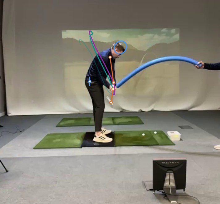 Drill image showing improved late delivery with reduced over-the-top pattern.