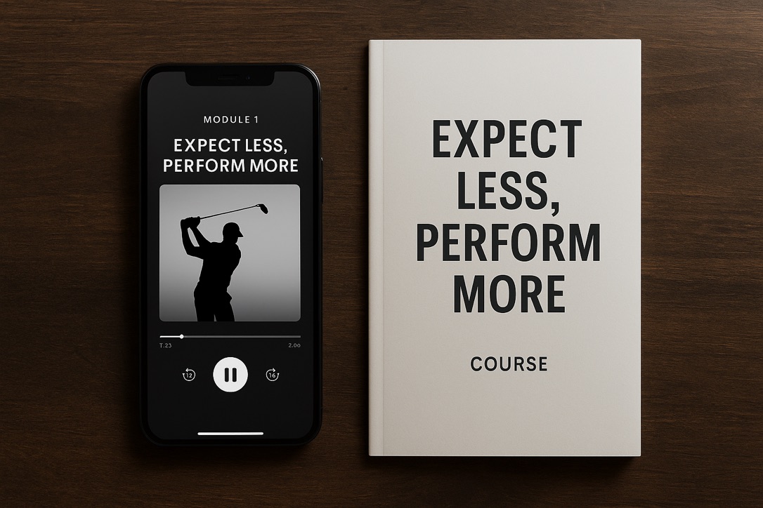 Expect Less, Perform More online golf psychology course cover